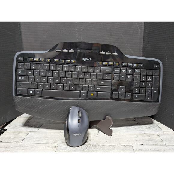 Logitech MK710 Wireless Keyboard +M705 Mouse +USB Dongle Combo Works! Nice! - Picture 1 of 13